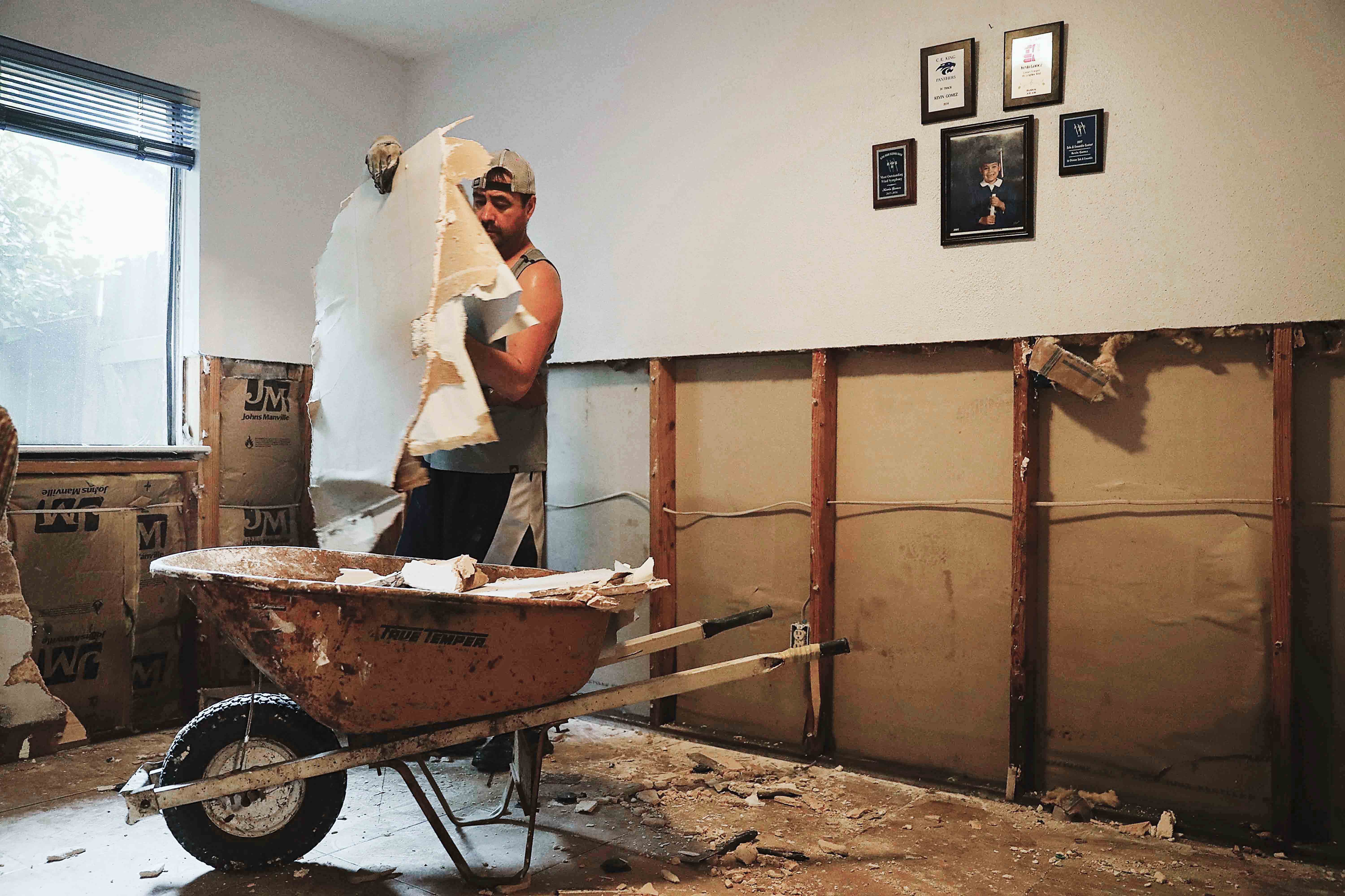 Dry wall scrap